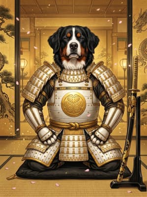Japanese Samurai pet art