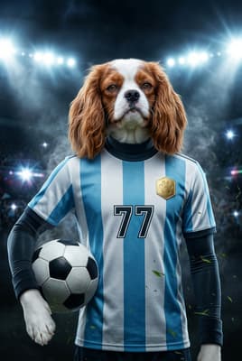 The Immortal Legend - Cavalier King Charles Custom Soccer Portrait | Soccer Season