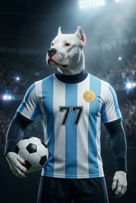 The Immortal Legend - Dogo Argentino Pro Soccer Portrait | Soccer Season
