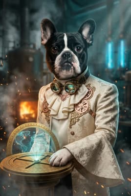 The Gilded Cartographer - French Bulldog Portrait | Fabled Paws