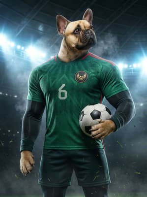 The Match-Winning Champion - French Bulldog Soccer Art | Soccer Season