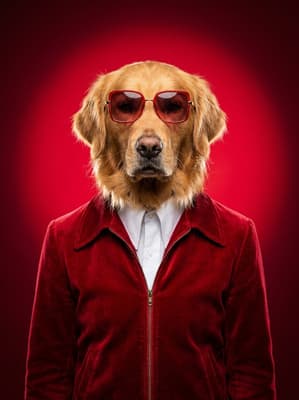 The Ruby Velvet Soulster - Golden Retriever Portrait | Fabled Paws