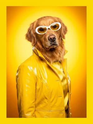 The Marigold Vinyl Maverick - Golden Retriever Pop Art Portrait | Fabled Paws