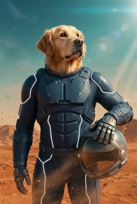 Space Pioneer pet art